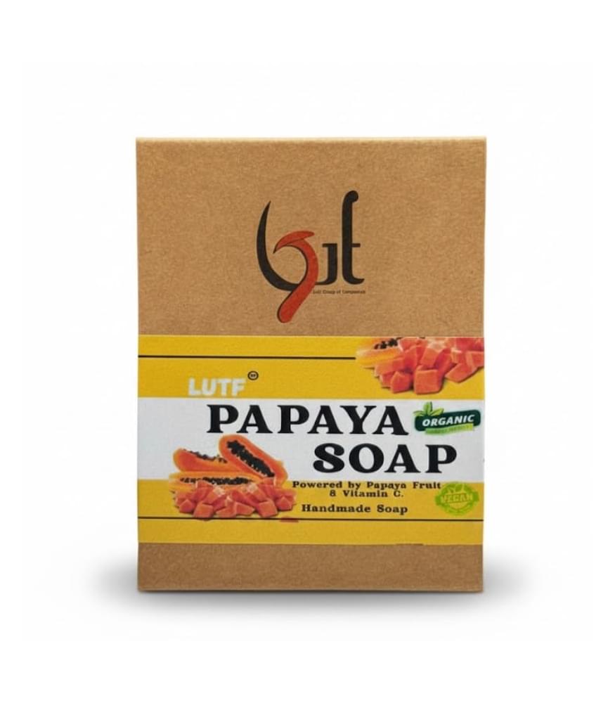 LUTF Papaya Vitamin C Soap 100g - Image 1